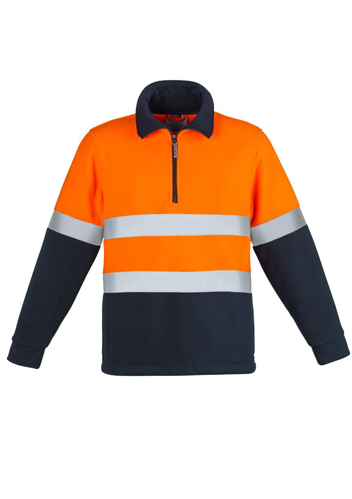Unisex Hi Vis Polar Fleece Pullover - Hoop Taped - Image 8