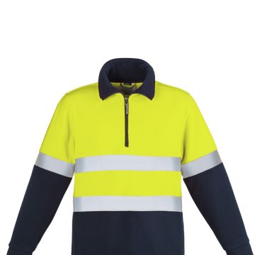 Unisex Hi Vis Polar Fleece Pullover - Hoop Taped