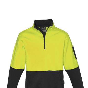 Unisex Hi Vis 1/2 Zip Pullover