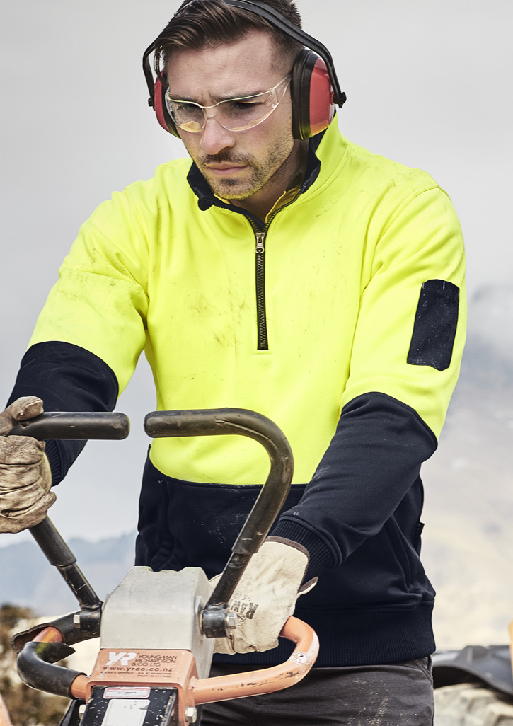 Unisex Hi Vis 1/2 Zip Pullover - Image 17