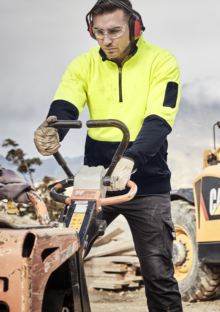 Unisex Hi Vis 1/2 Zip Pullover - Image 16