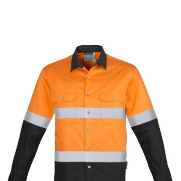 Mens Industrial Long Sleeve Shirt - Hoop Taped
