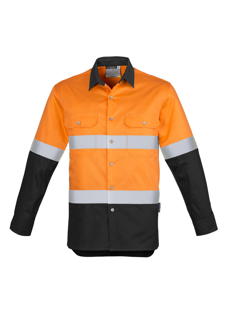 Mens Industrial Long Sleeve Shirt - Hoop Taped