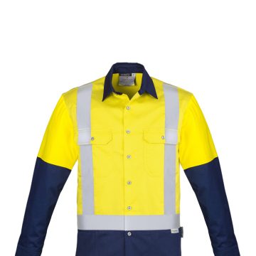 Mens Industrial Long Sleeve Shirt - Shoulder Taped