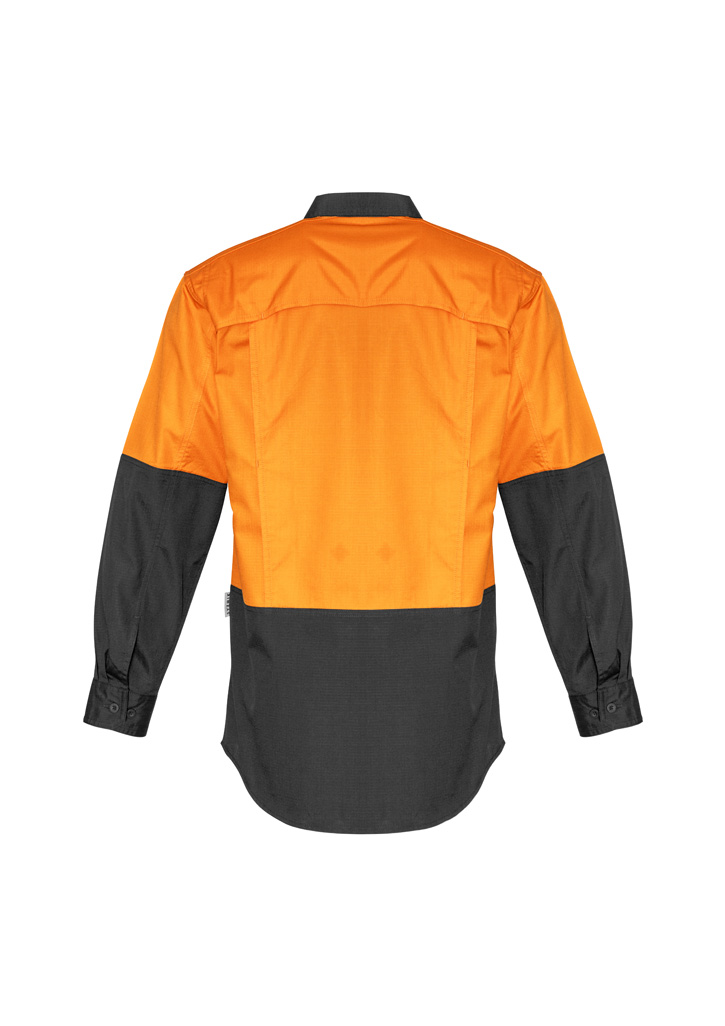 Mens Rugged Cooling Hi Vis Long Sleeve Shirt - Image 13