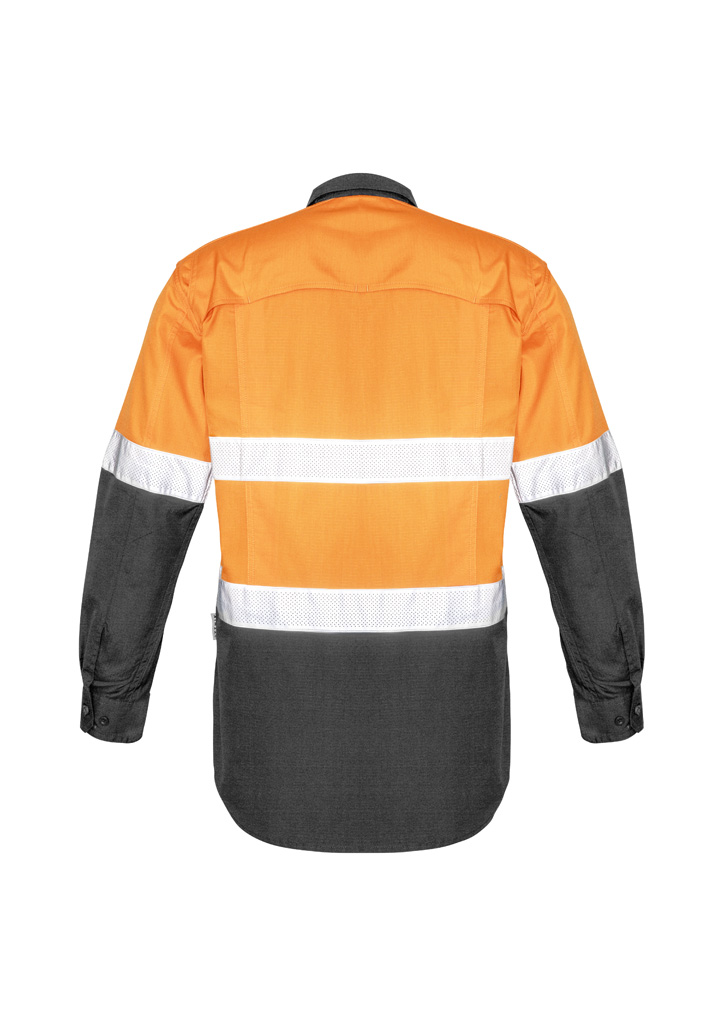 Mens Rugged Cooling Hi Vis Taped Long Sleeve Shirt - Image 18