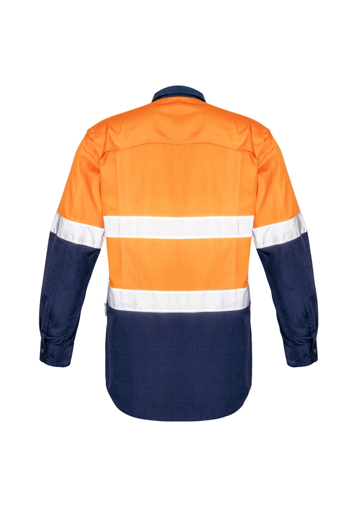 Mens Rugged Cooling Hi Vis Taped Long Sleeve Shirt - Image 16
