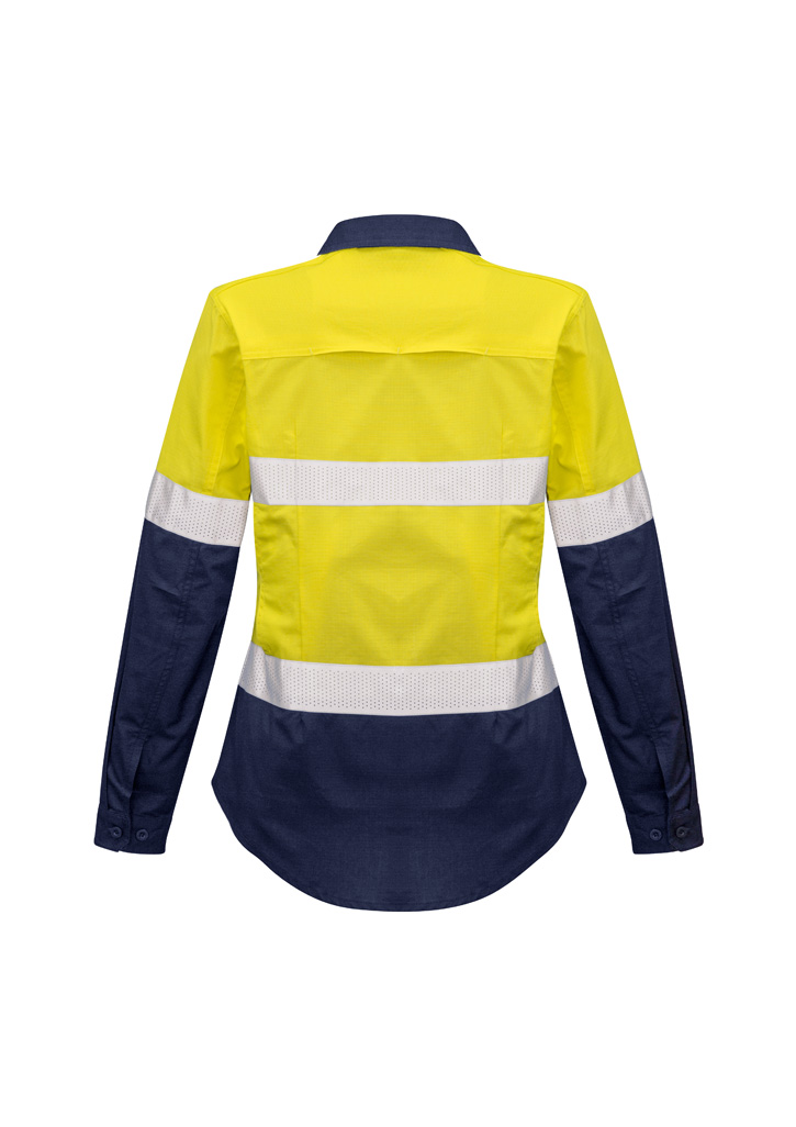 Womens Rugged Cooling Hi Vis Taped Long Sleeve Shirt - Image 13