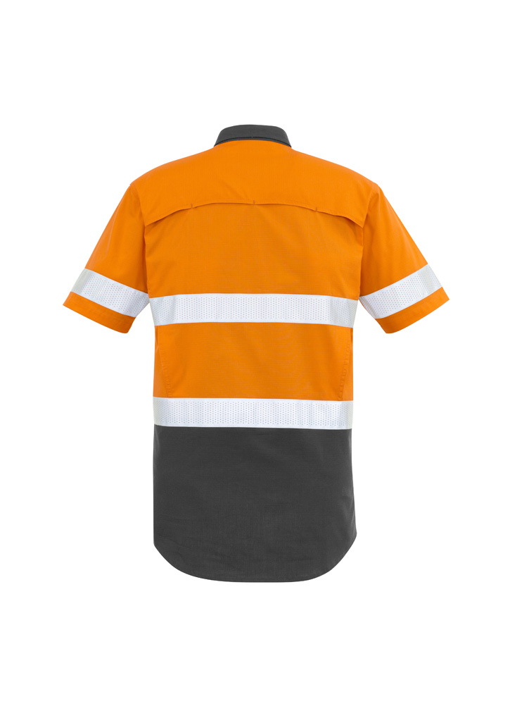 Mens Rugged Cooling Hi Vis Taped Short Sleeve Shirt - Image 19