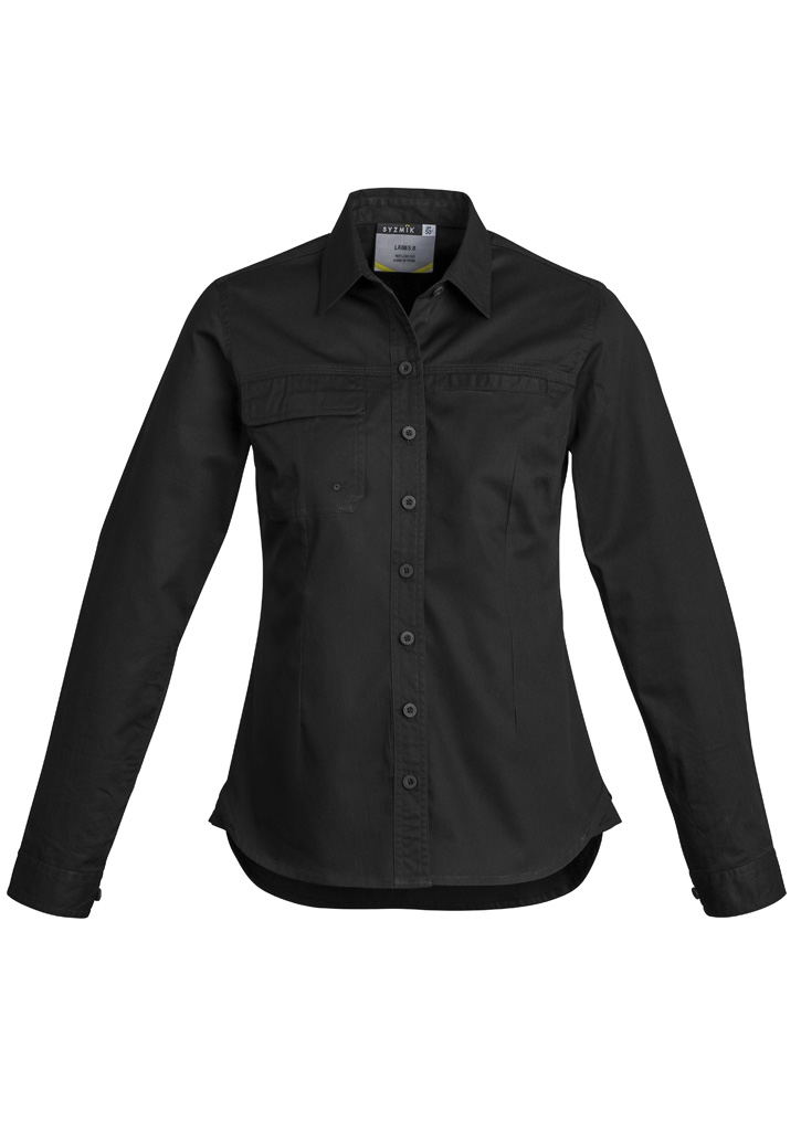 Womens Lightweight Tradie Long Sleeve Shirt - Image 18