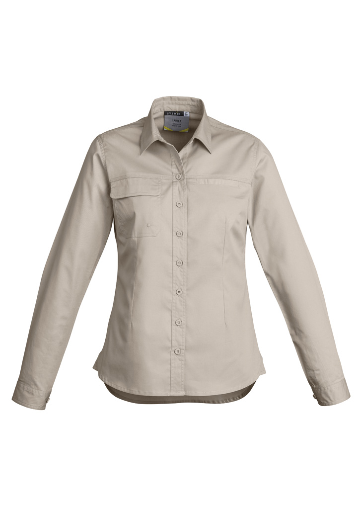 Womens Lightweight Tradie Long Sleeve Shirt - Image 22