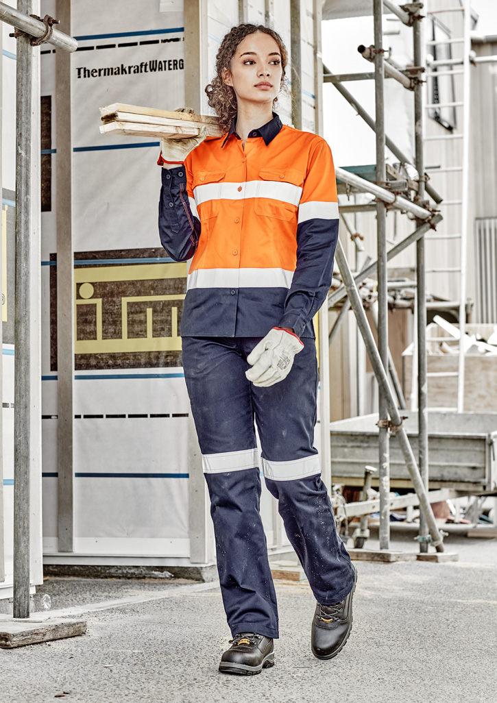 Womens Industrial Long Sleeve Shirt - Hoop Taped - Image 9