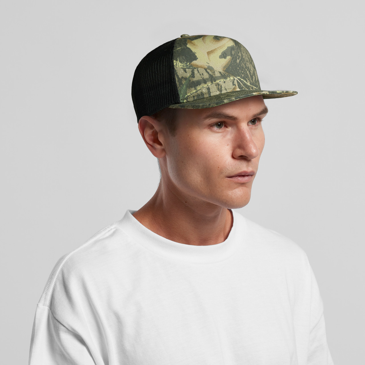 Stock Contrast Camo Trucker - Image 7