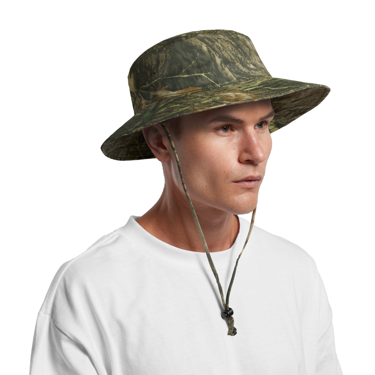 Wide Brim Camo Bucket Hat - Image 5