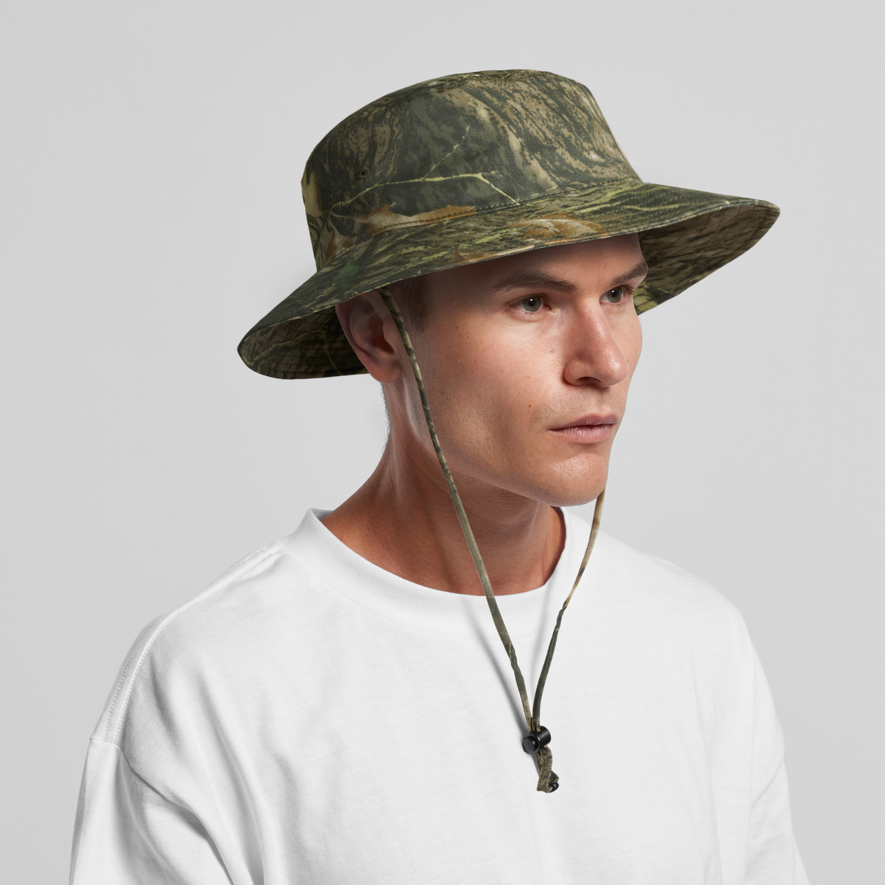 Wide Brim Camo Bucket Hat - Image 6