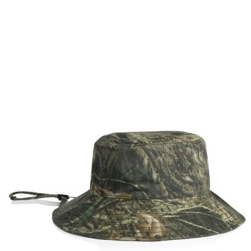 Wide Brim Camo Bucket Hat