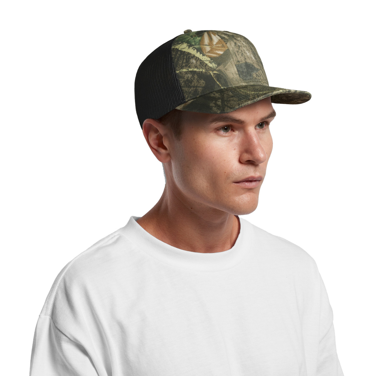 Mesh Contrast Camo Cap - Image 7