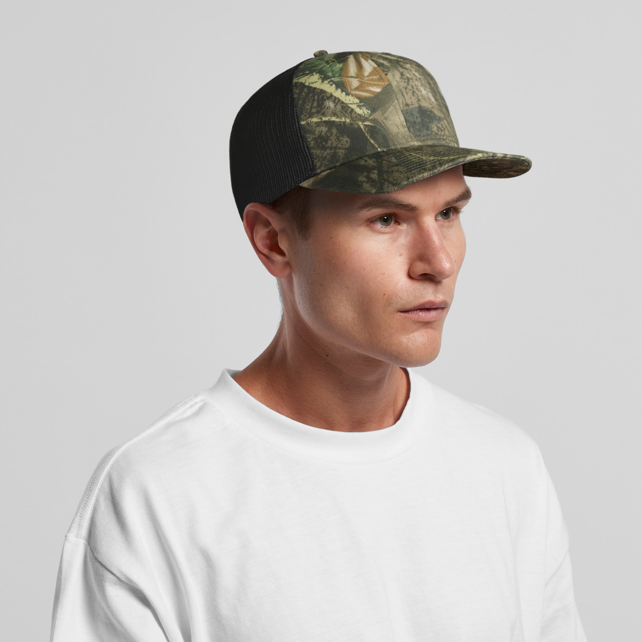 Mesh Contrast Camo Cap - Image 8