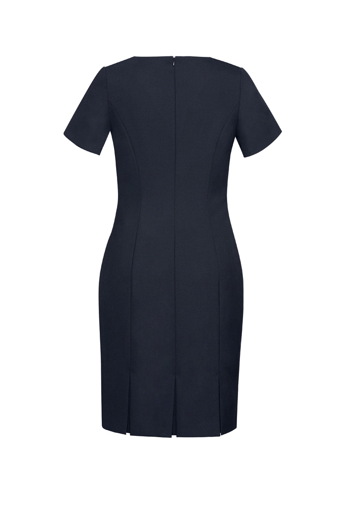 Womens Comfort Wool Stretch Short Sleeve Shift Dress - Image 9