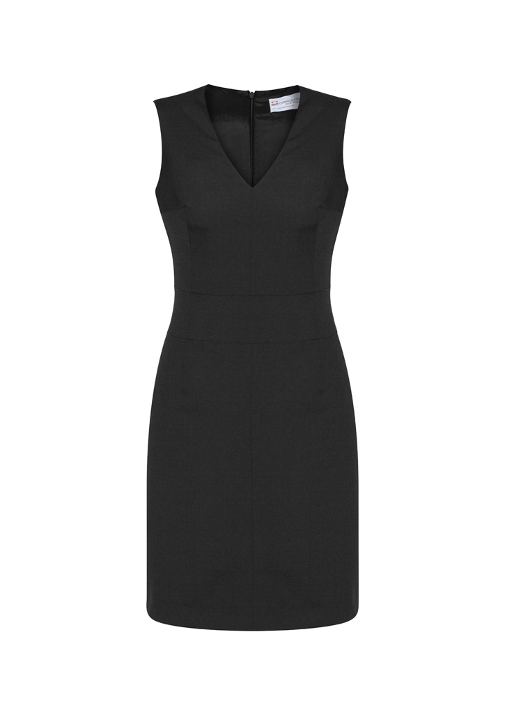 Womens Comfort Wool Stretch Sleeveless V-Neck Dress - Image 5