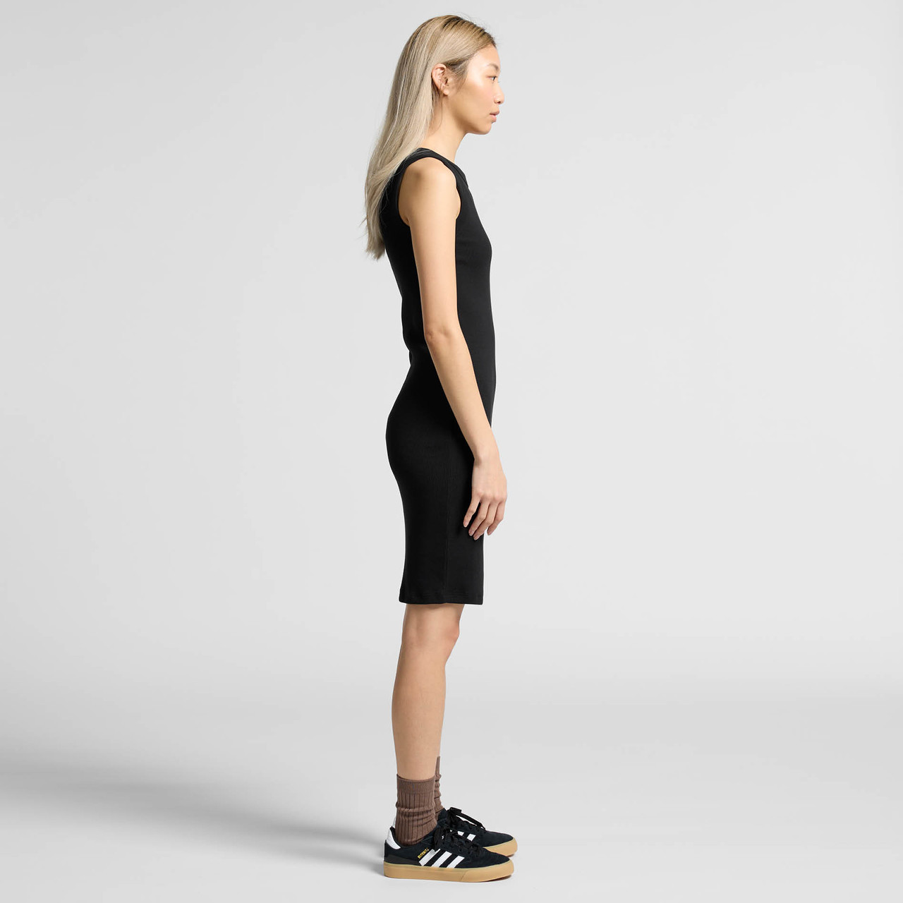 Wo's Organic Rib Dress - Image 8