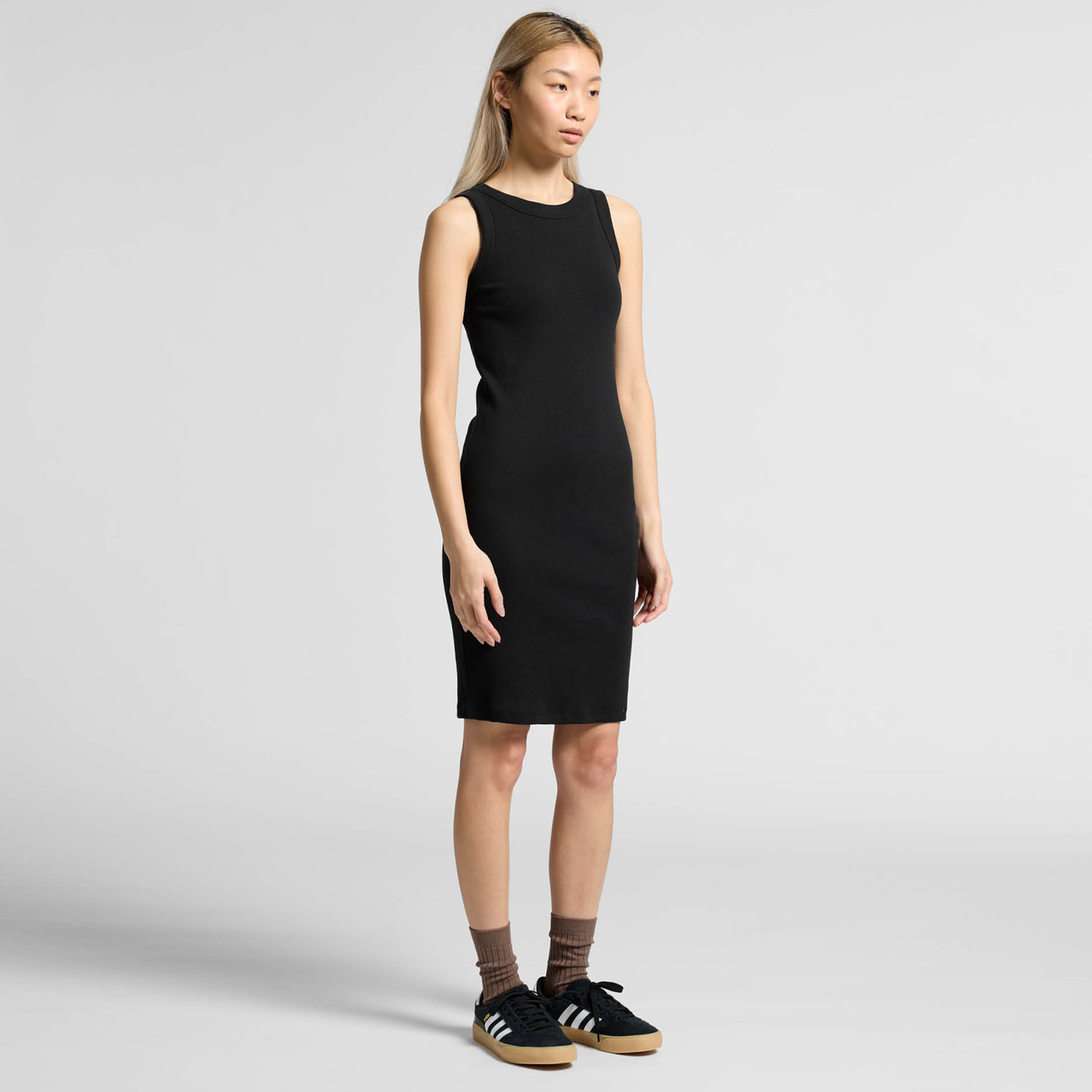Wo's Organic Rib Dress - Image 9
