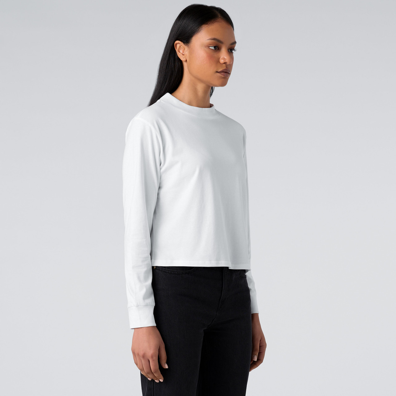 Wo's Mock L/S Tee - Image 10