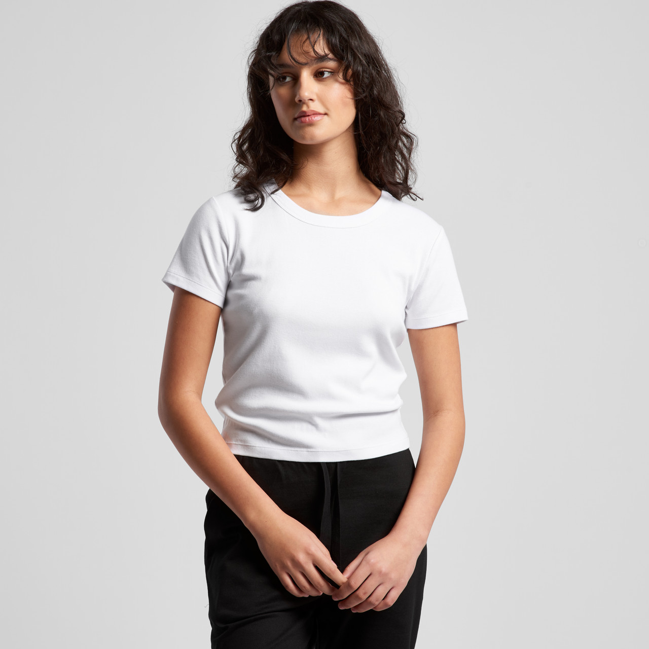 Wo's Organic Rib Baby Tee - Image 3