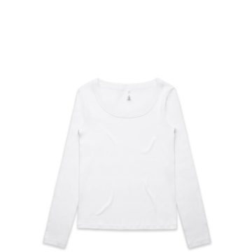 Wo's Organic Baby Rib L/S Tee