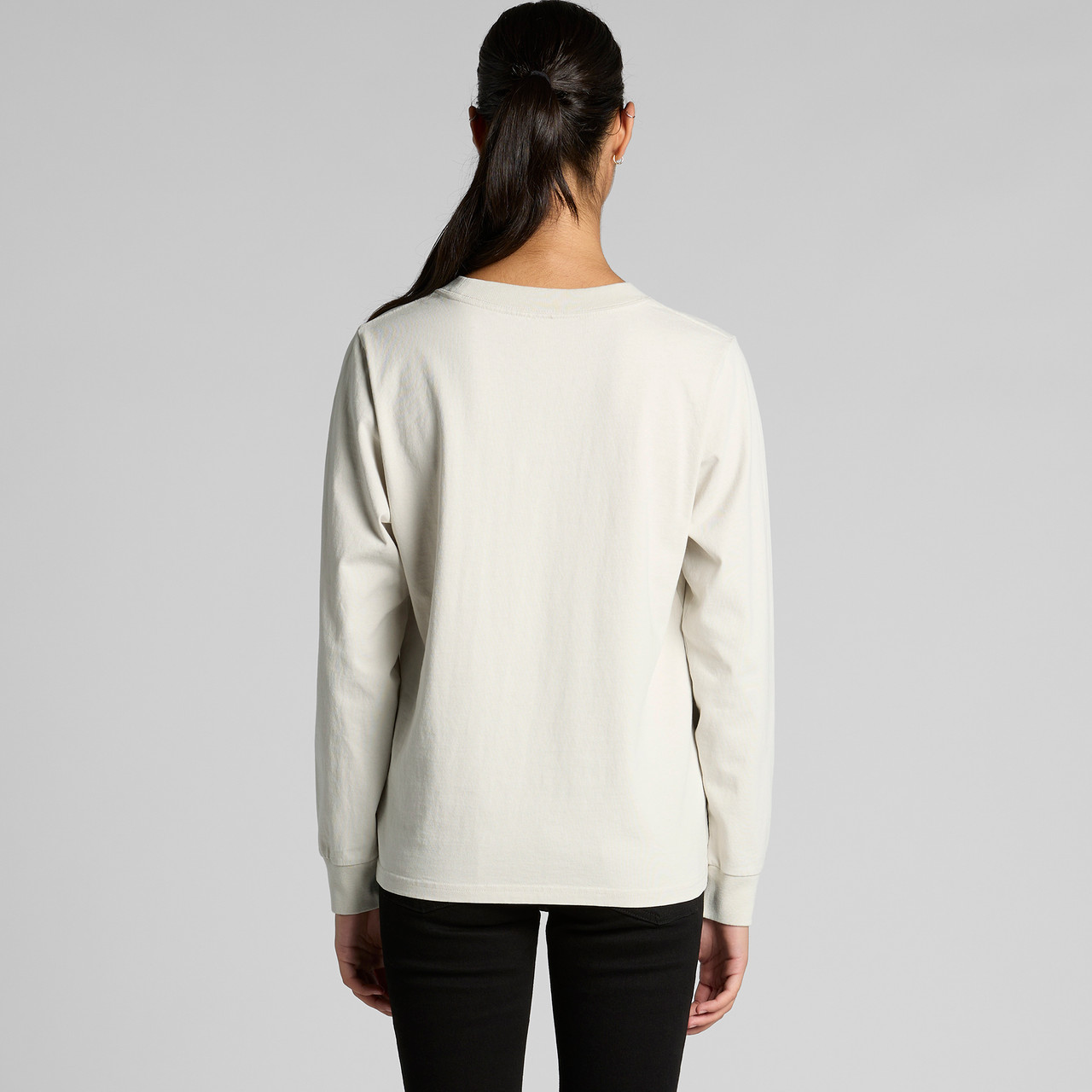 Wo's Heavy Faded L/S Tee - Image 3