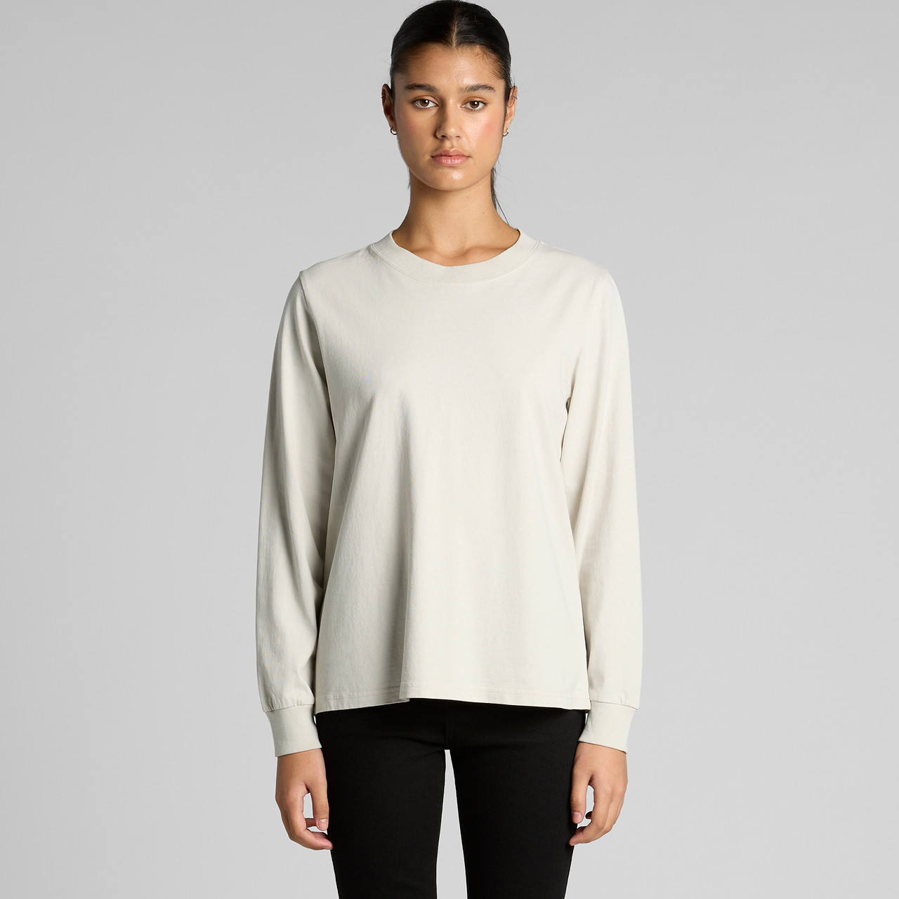 Wo's Heavy Faded L/S Tee - Image 11