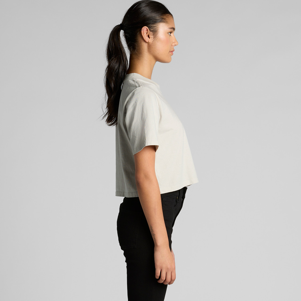 Wo's Heavy Faded Crop Tee - Image 12