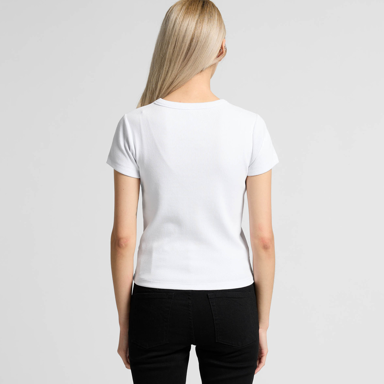 Wo's Organic Rib Tee - Image 3