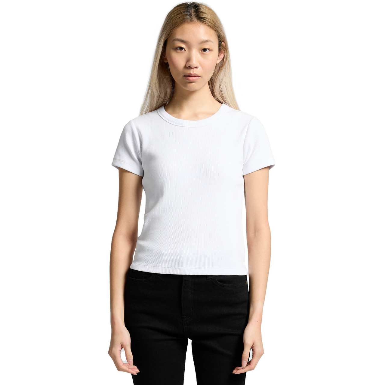 Wo's Organic Rib Tee - Image 6