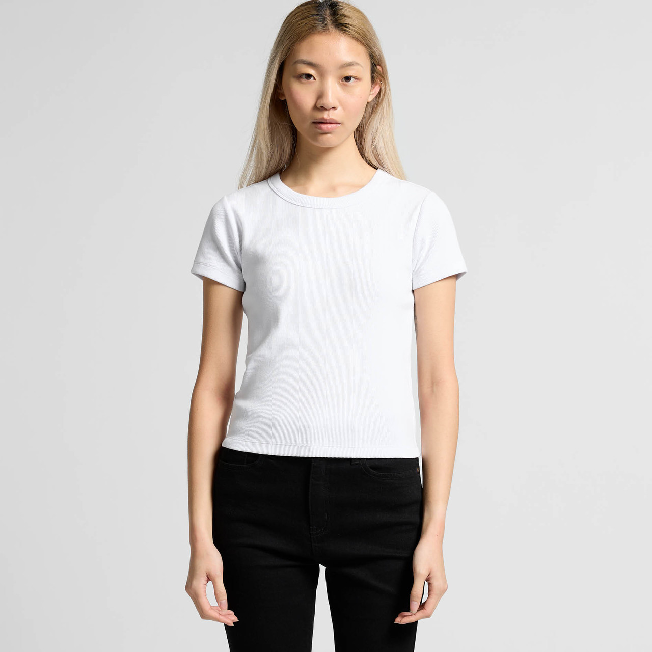 Wo's Organic Rib Tee - Image 7