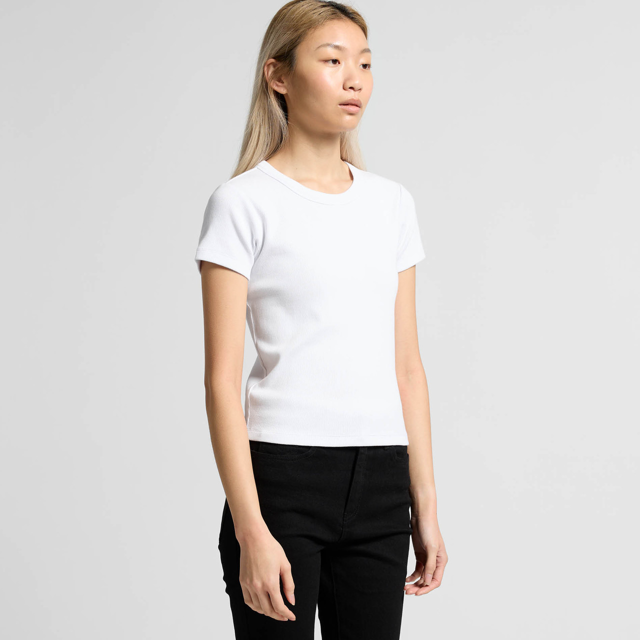 Wo's Organic Rib Tee - Image 9