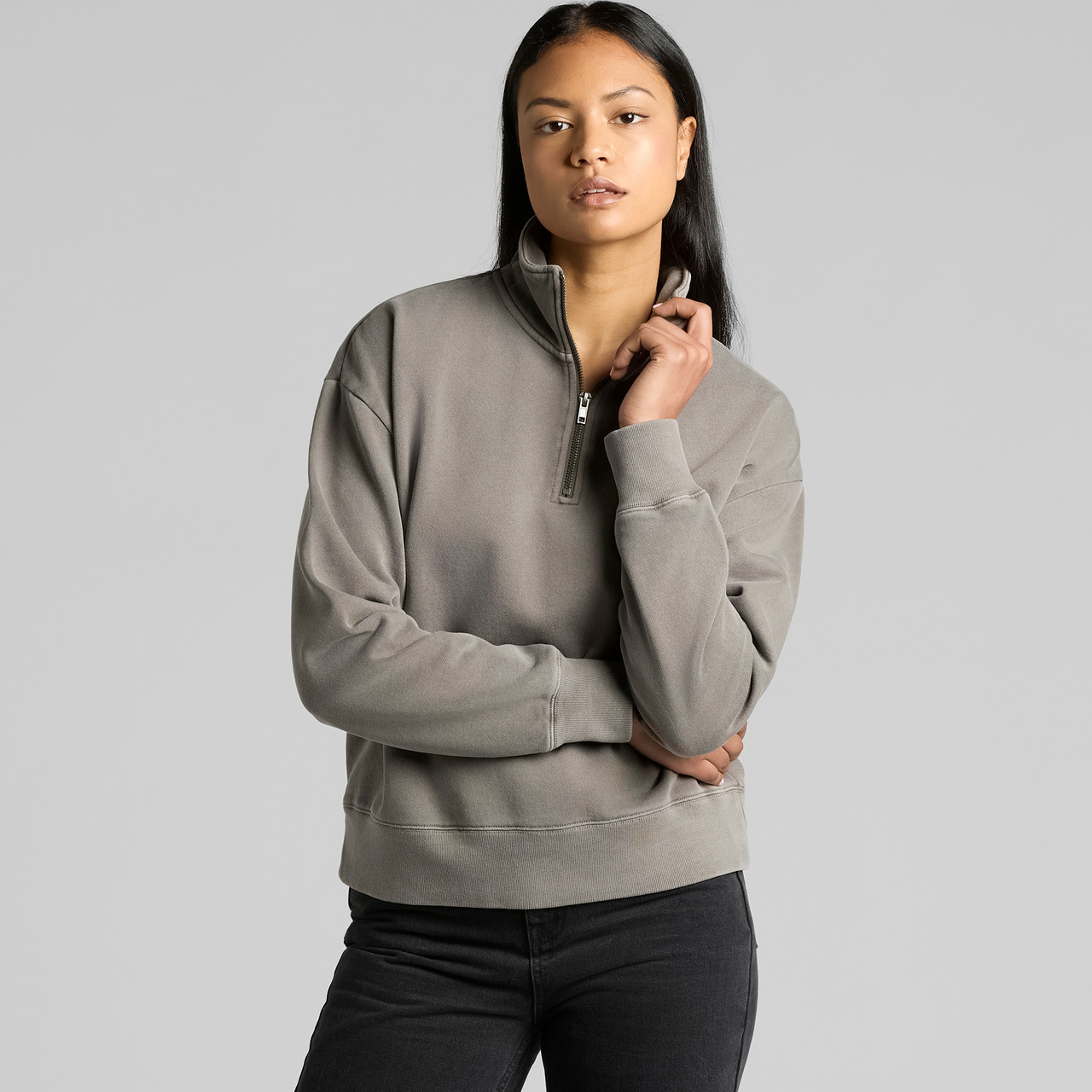 Wo's Relax Faded Half Zip - Image 4