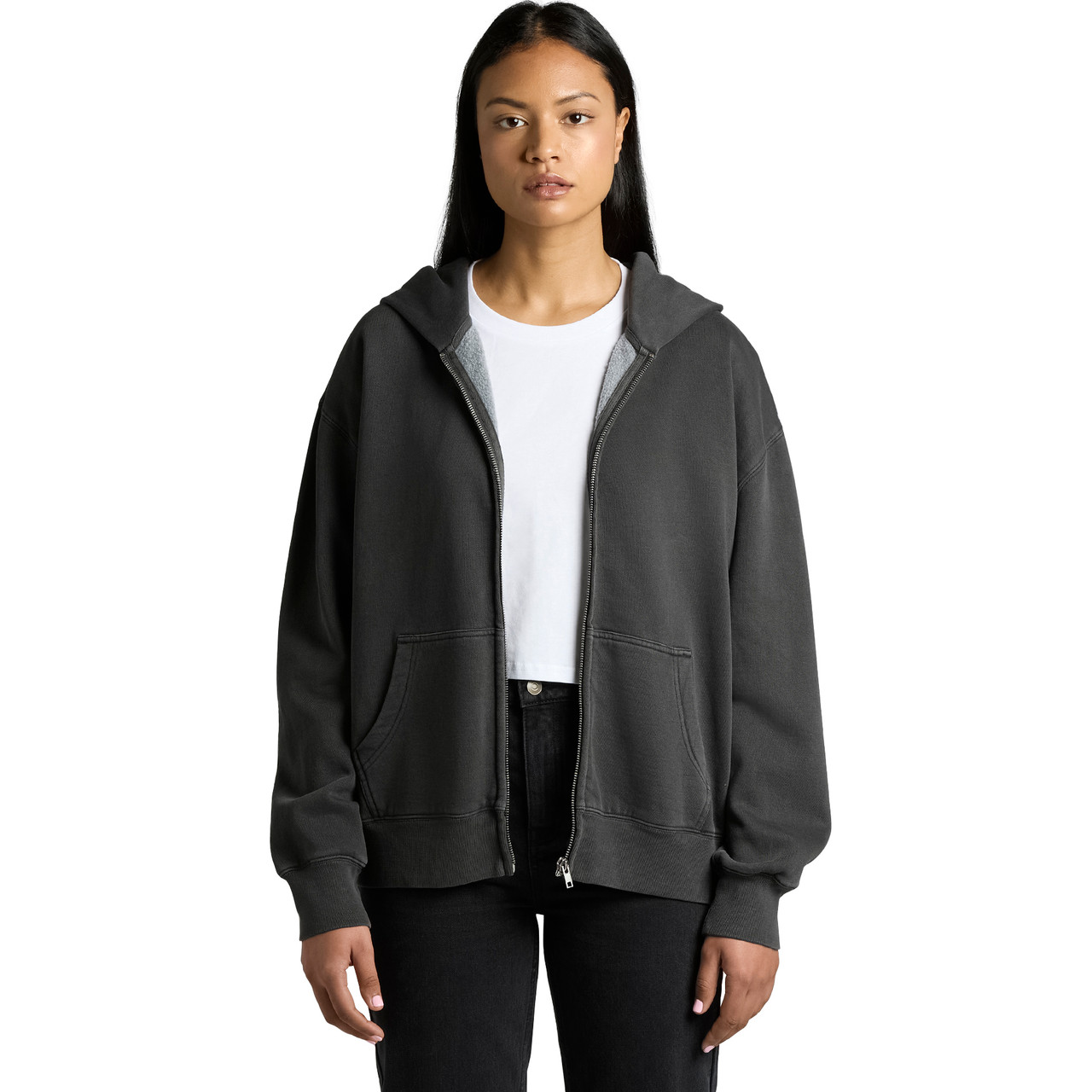 Wo's Relax Faded Zip Hood - Image 9