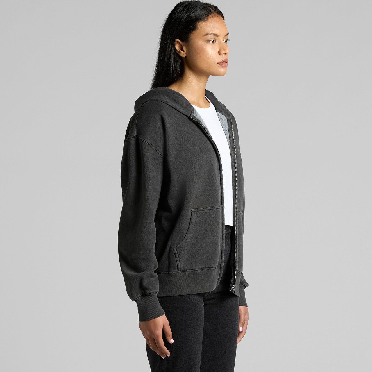 Wo's Relax Faded Zip Hood - Image 12