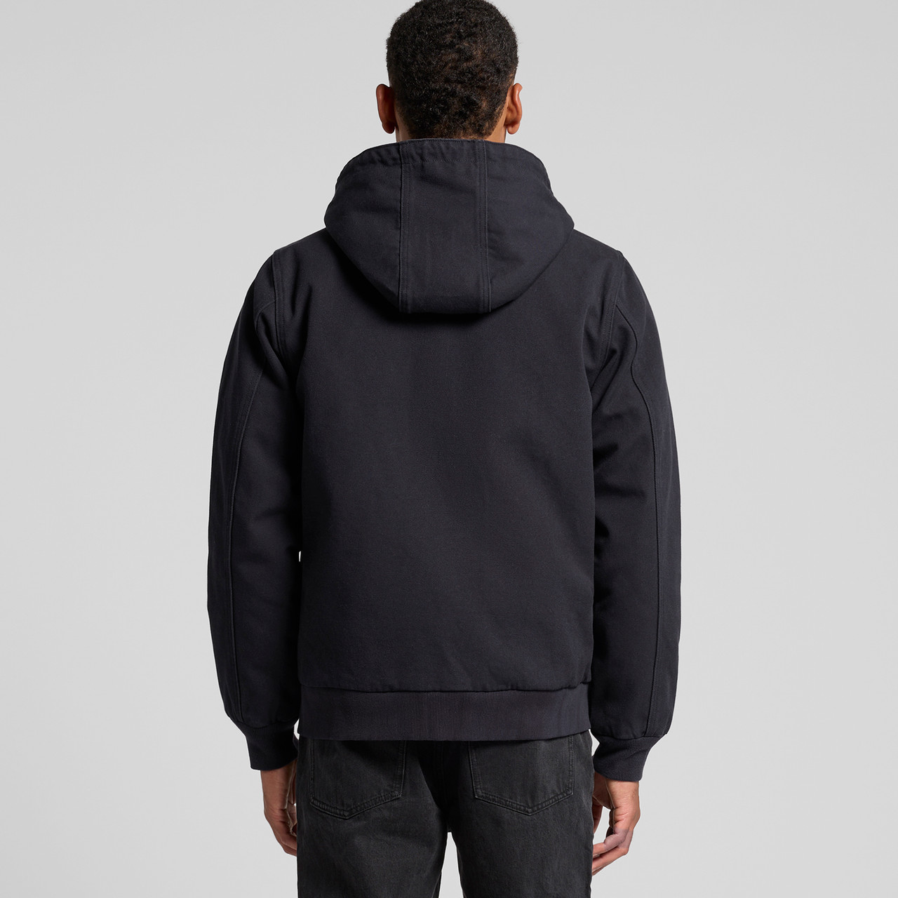 Canvas Bomber Hood Jacket - Image 3