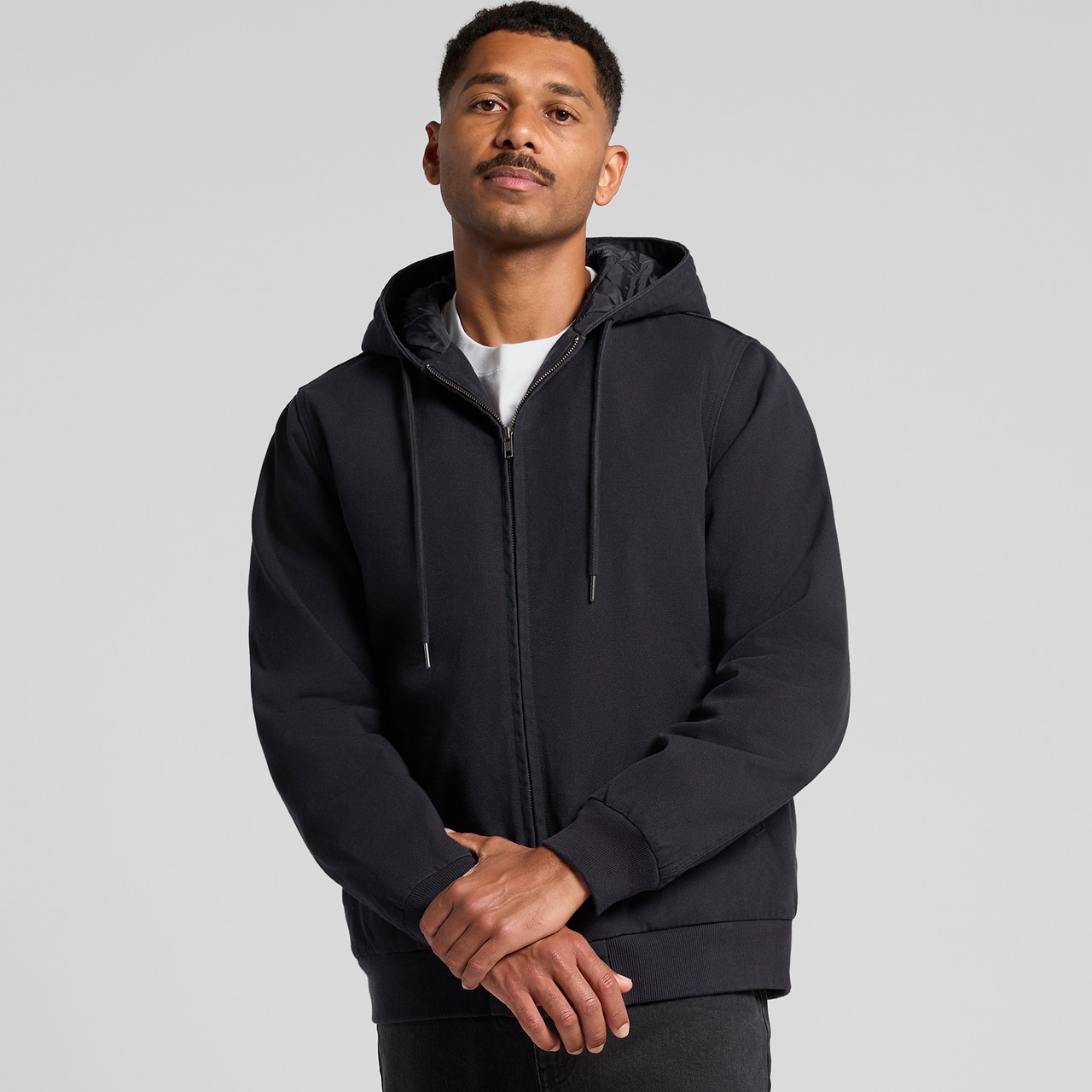 Canvas Bomber Hood Jacket - Image 2