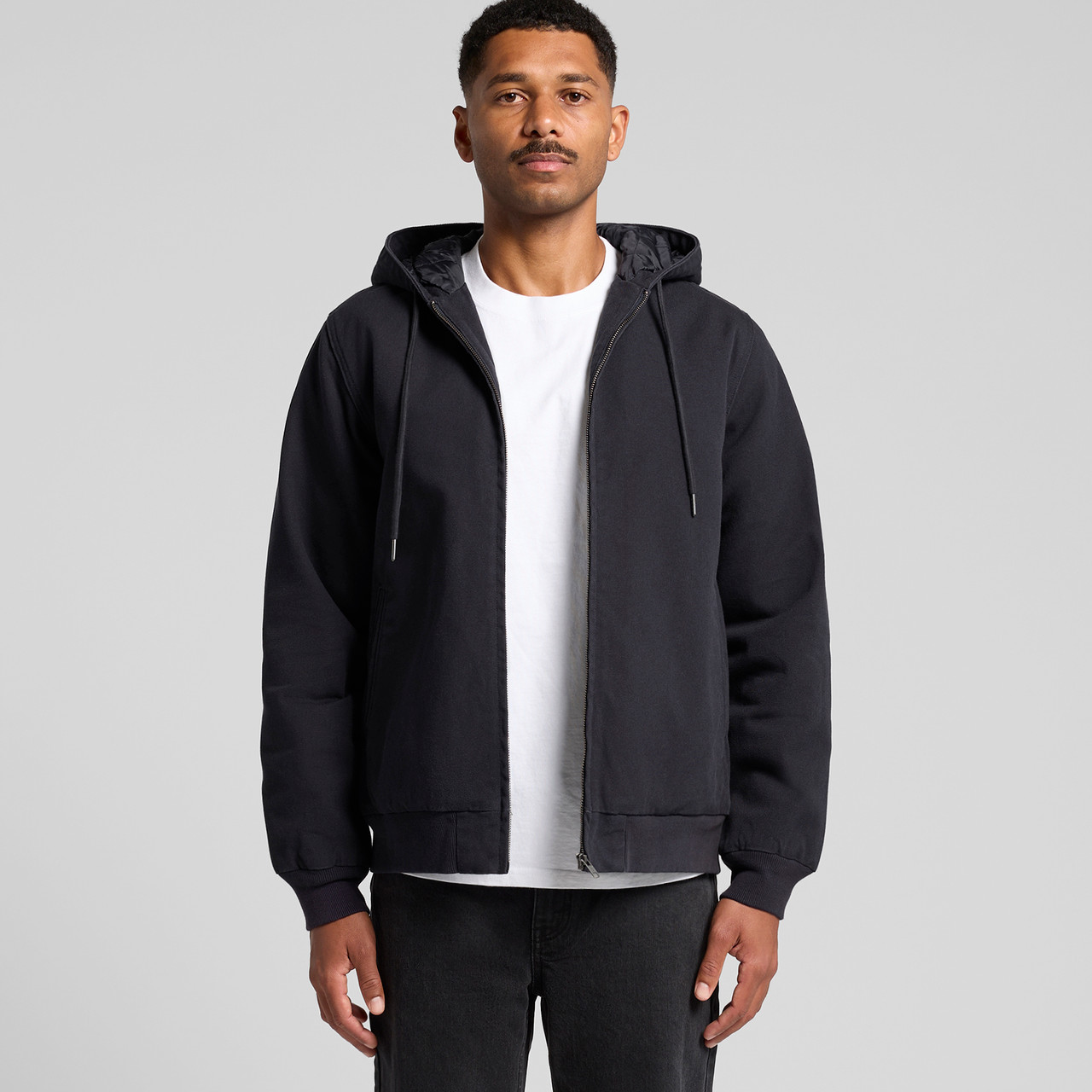 Canvas Bomber Hood Jacket - Image 9