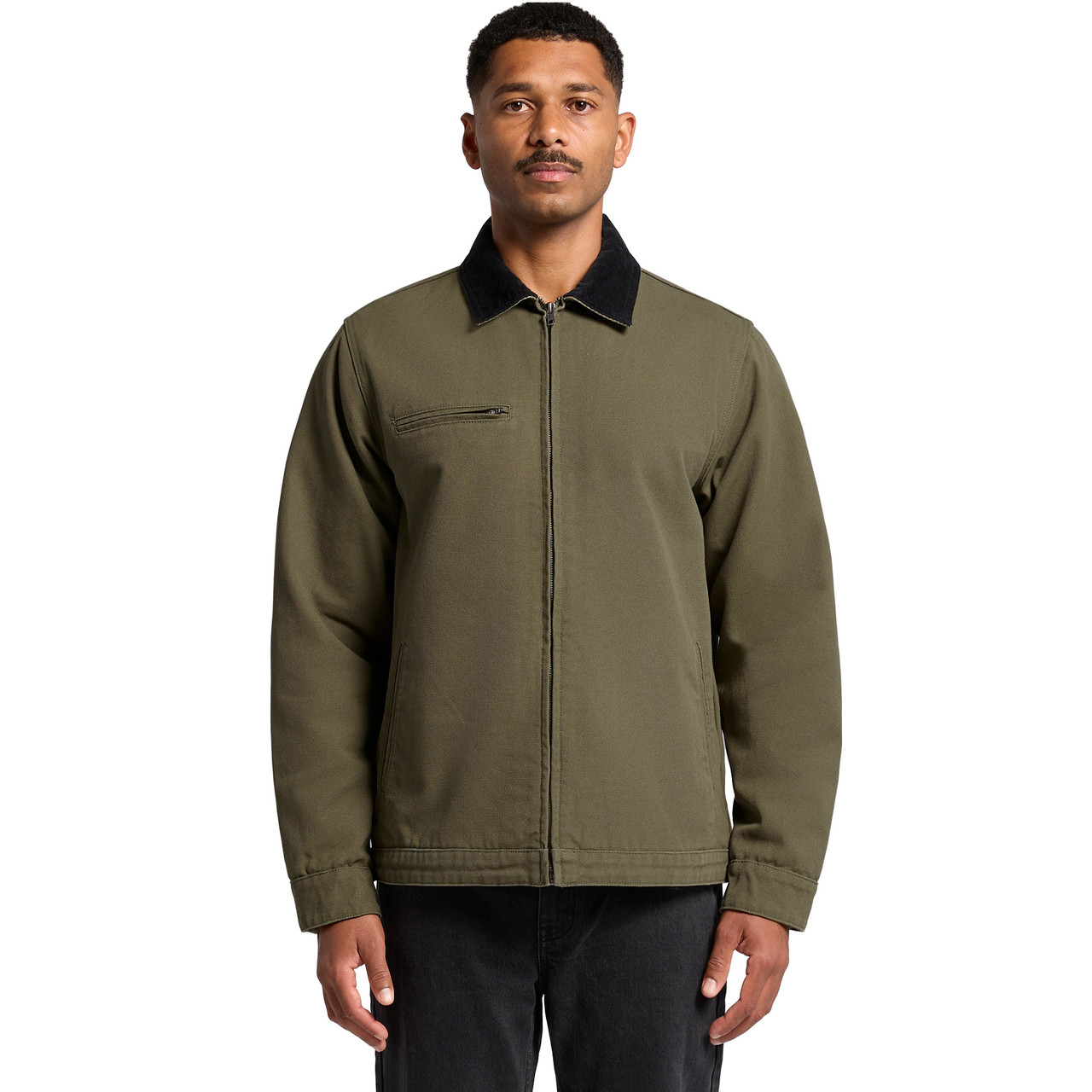 Canvas Cord Collar Jacket - Image 6