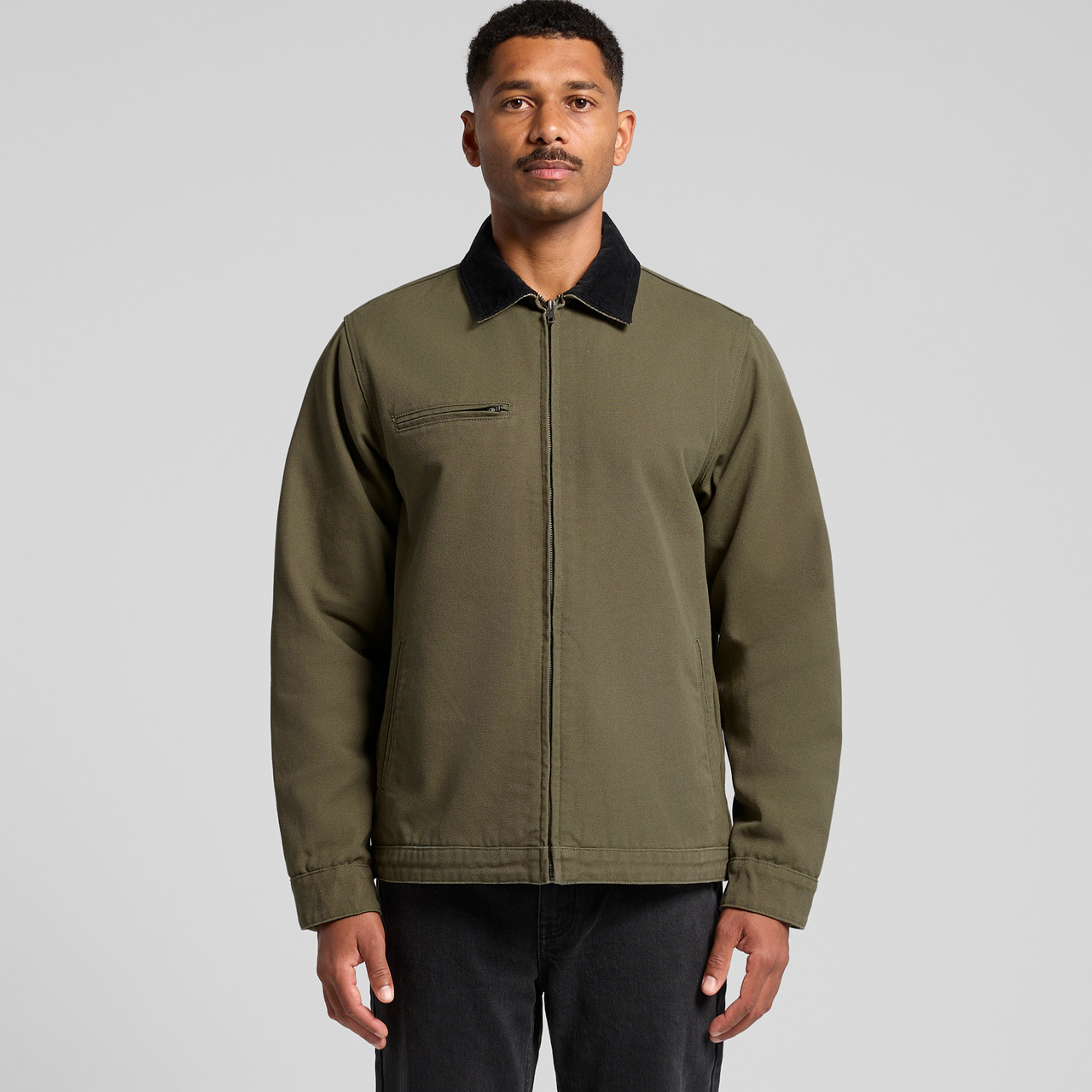 Canvas Cord Collar Jacket - Image 9
