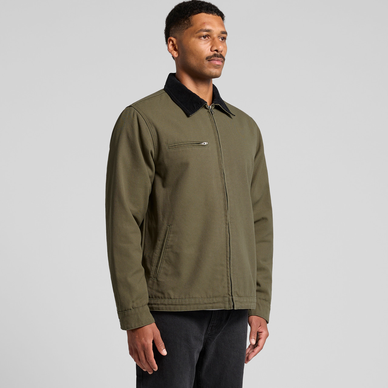 Canvas Cord Collar Jacket - Image 11