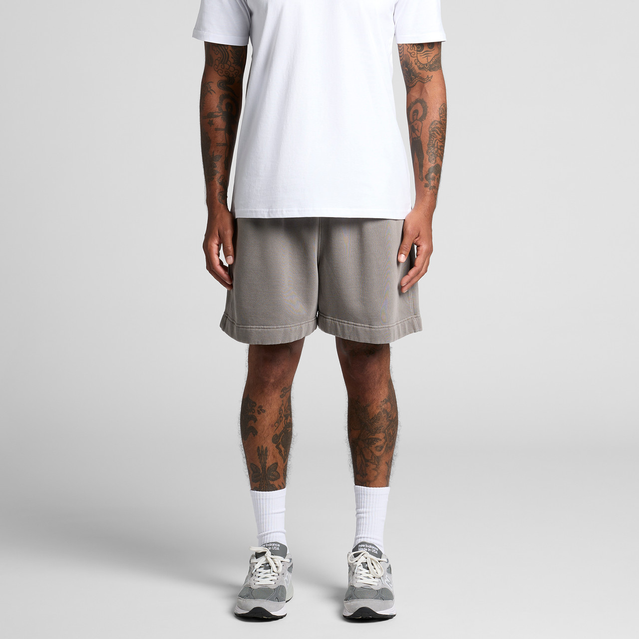 Relax Faded Track Shorts 18" - Image 11