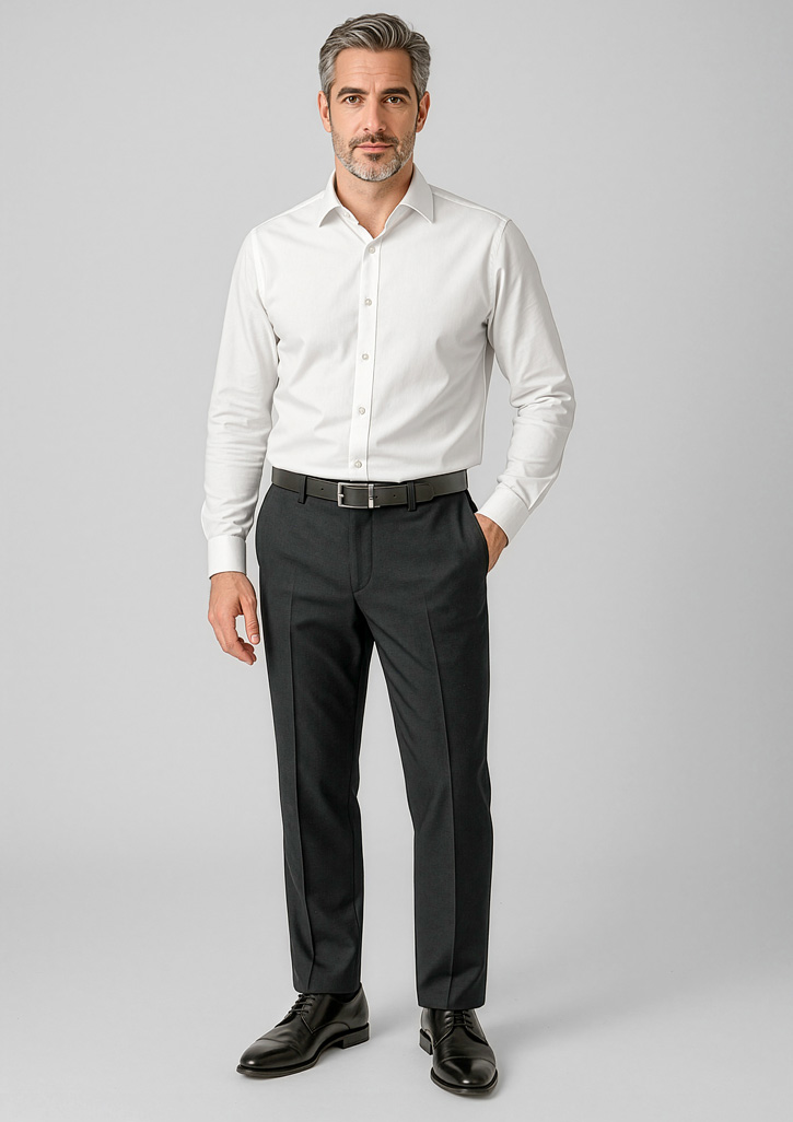 Mens Comfort Wool Stretch Adjustable Waist Pant - Image 4