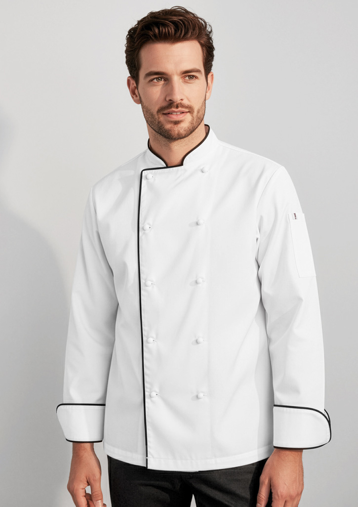 Mens Al Dente Long Sleeve Chef Jacket - Image 5