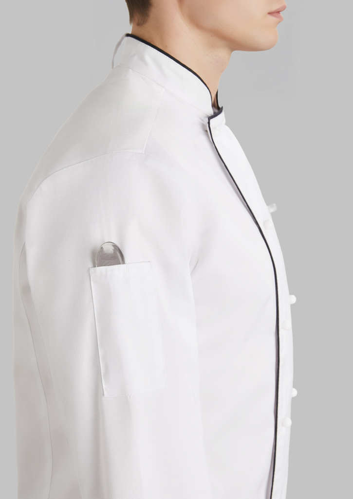 Mens Al Dente Long Sleeve Chef Jacket - Image 6