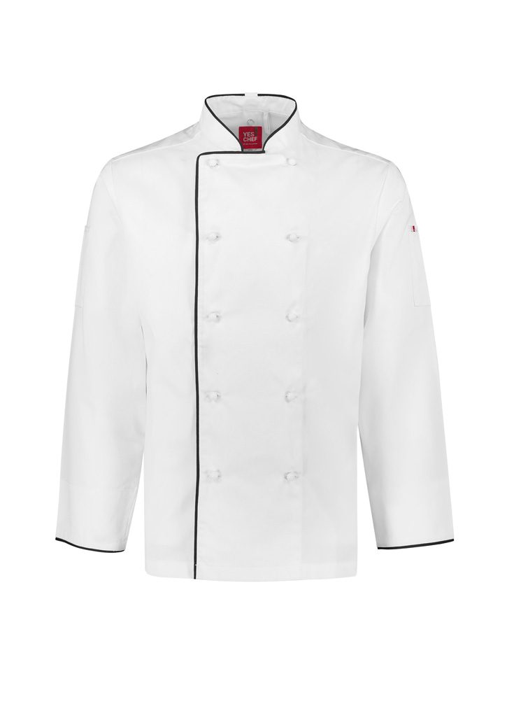 Mens Al Dente Long Sleeve Chef Jacket - Image 7